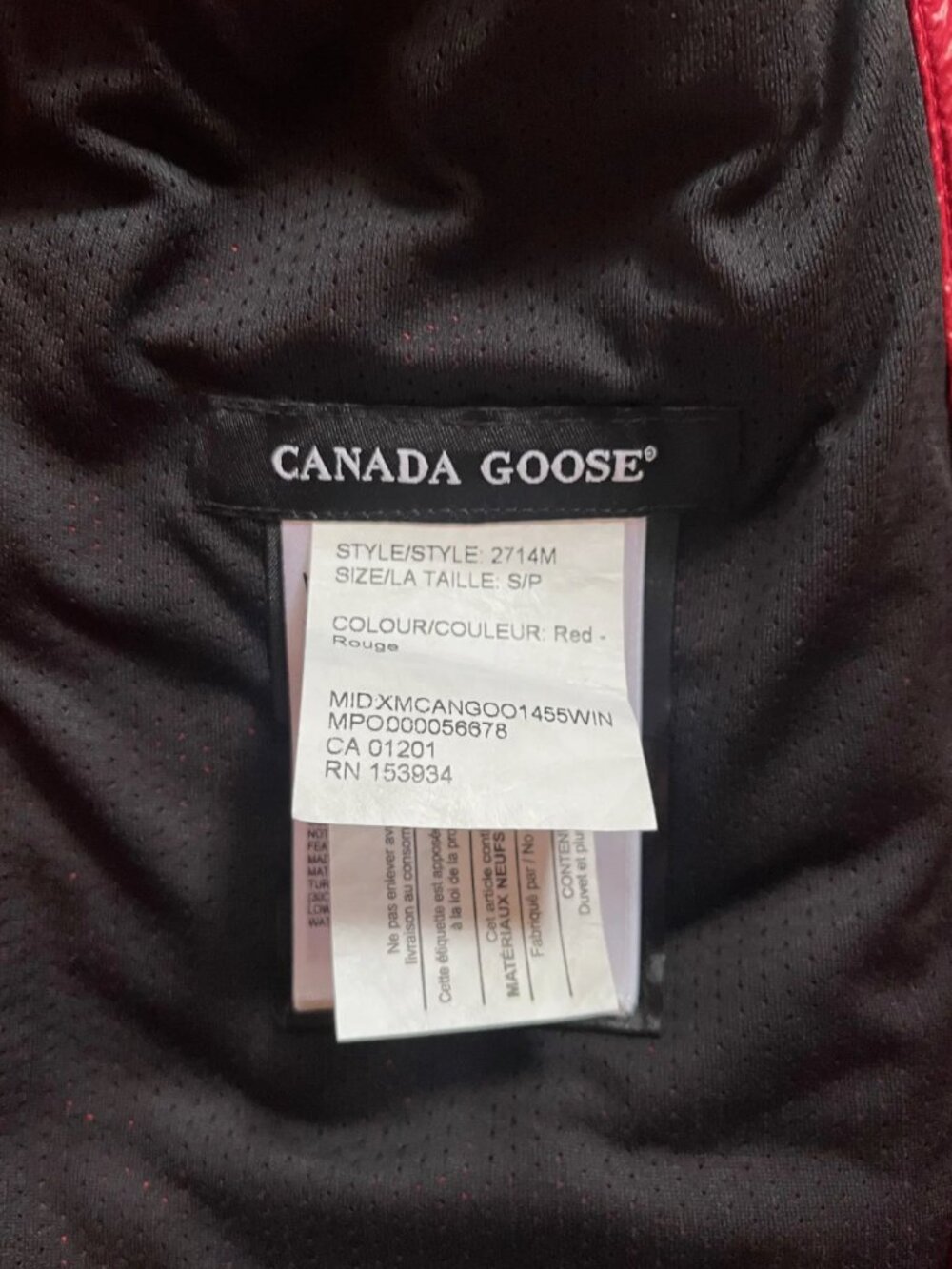 Canada Goose Hybridge Lite Tech Down Jacket Red Small - Picture 5 of 6